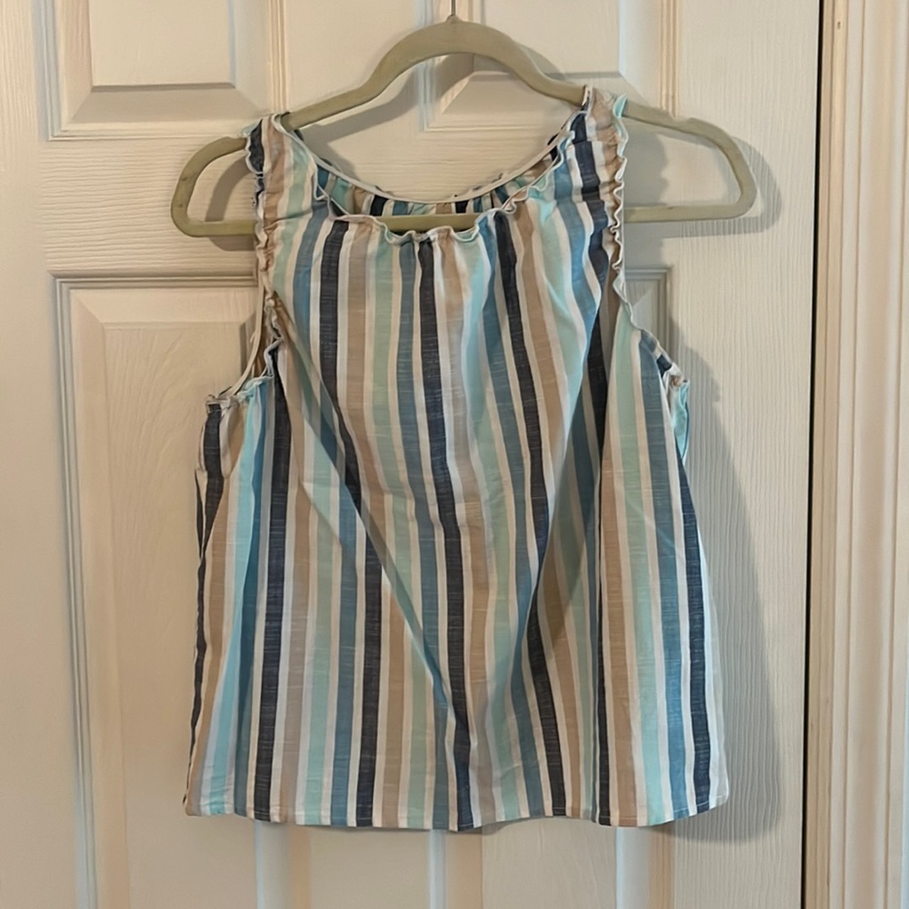 a.n.a striped summer top open back